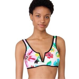 Kate Spade V Wire Bikini Crop Top Sz XS Beach Summer NWT  $95